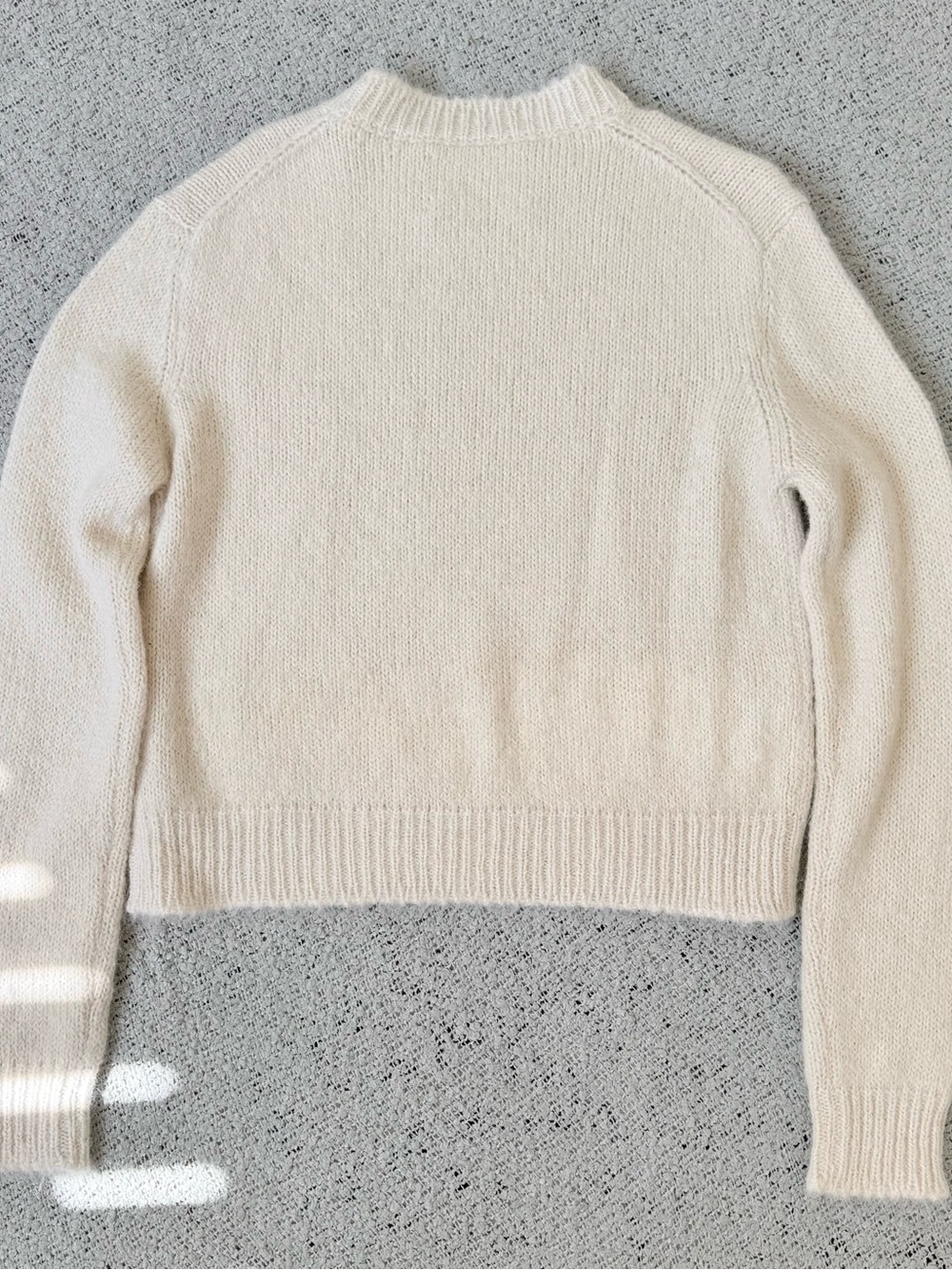 Jil Sander Beige Crewneck Knit Sweater Size 10 - Picture 8 of 10